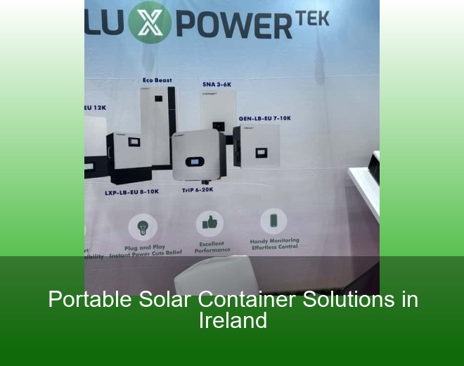 Portable Solar Container Solutions in Ireland